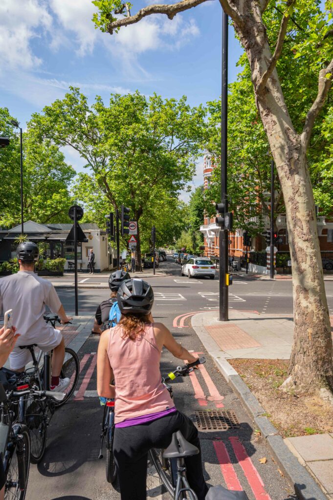 Balade à vélo dans Londres sur l'Avenue Verte London Paris 