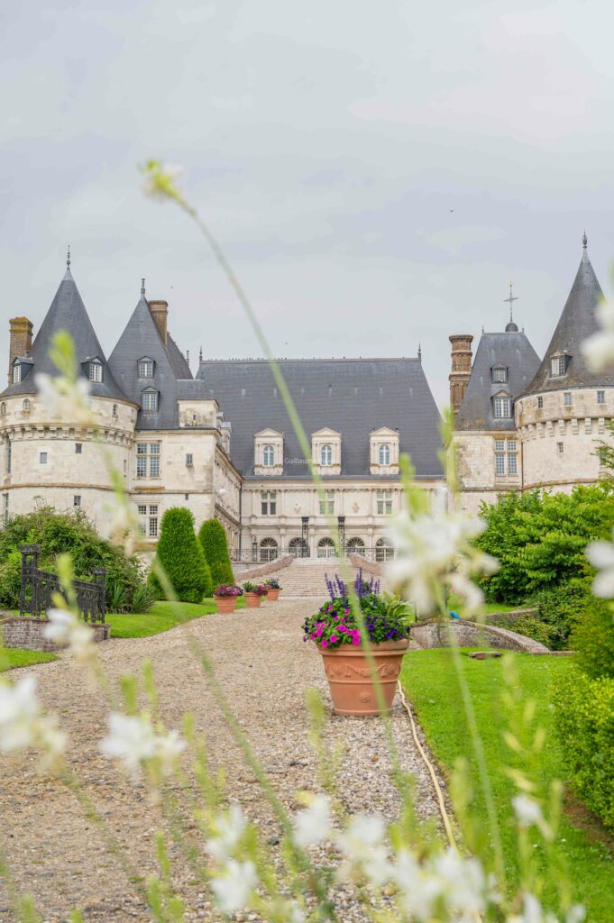 on voit le chateau de Mesnières en Bray