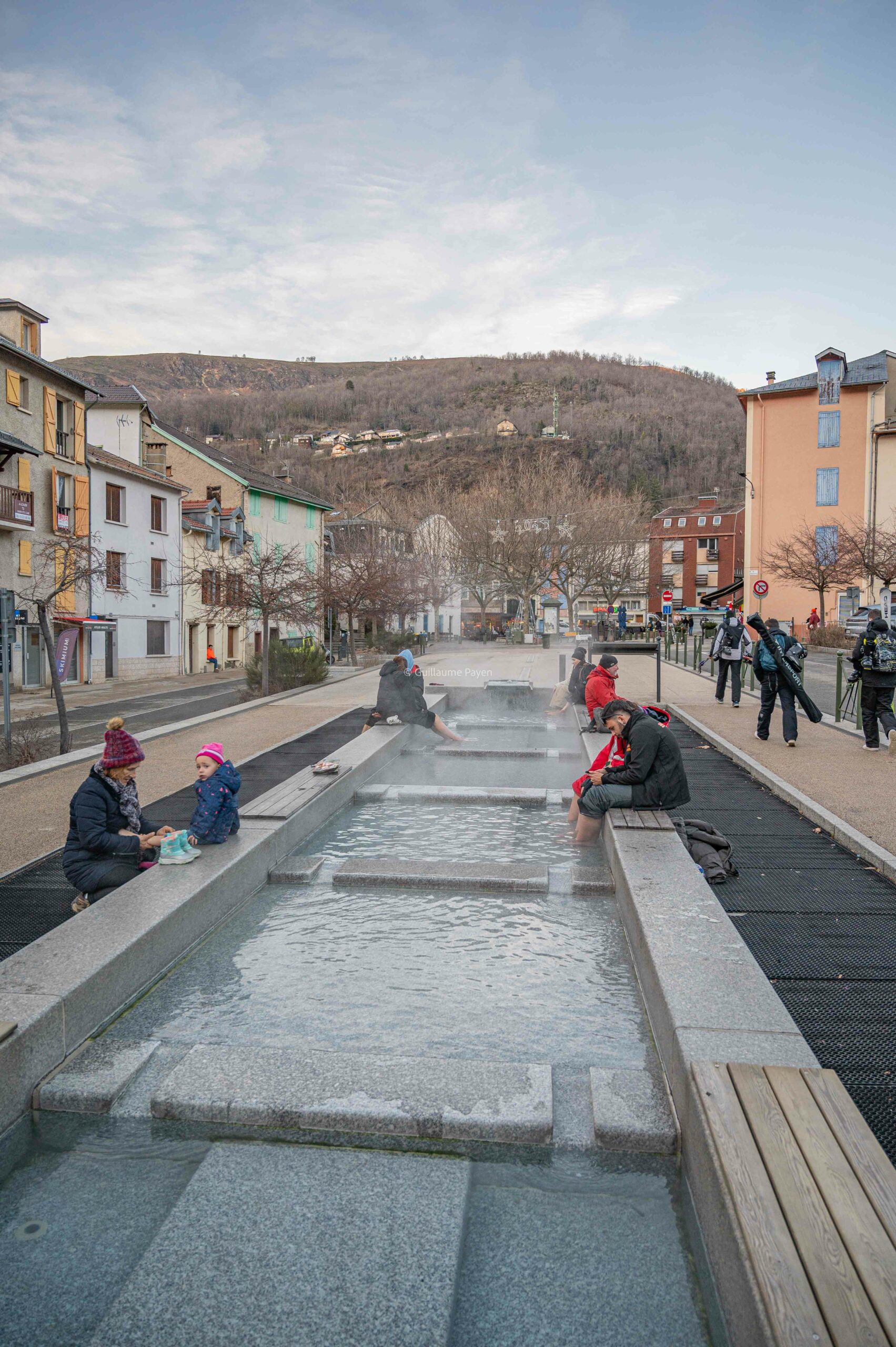 Les sources d'eau chaudes de la ville de Ax-les-Thermes