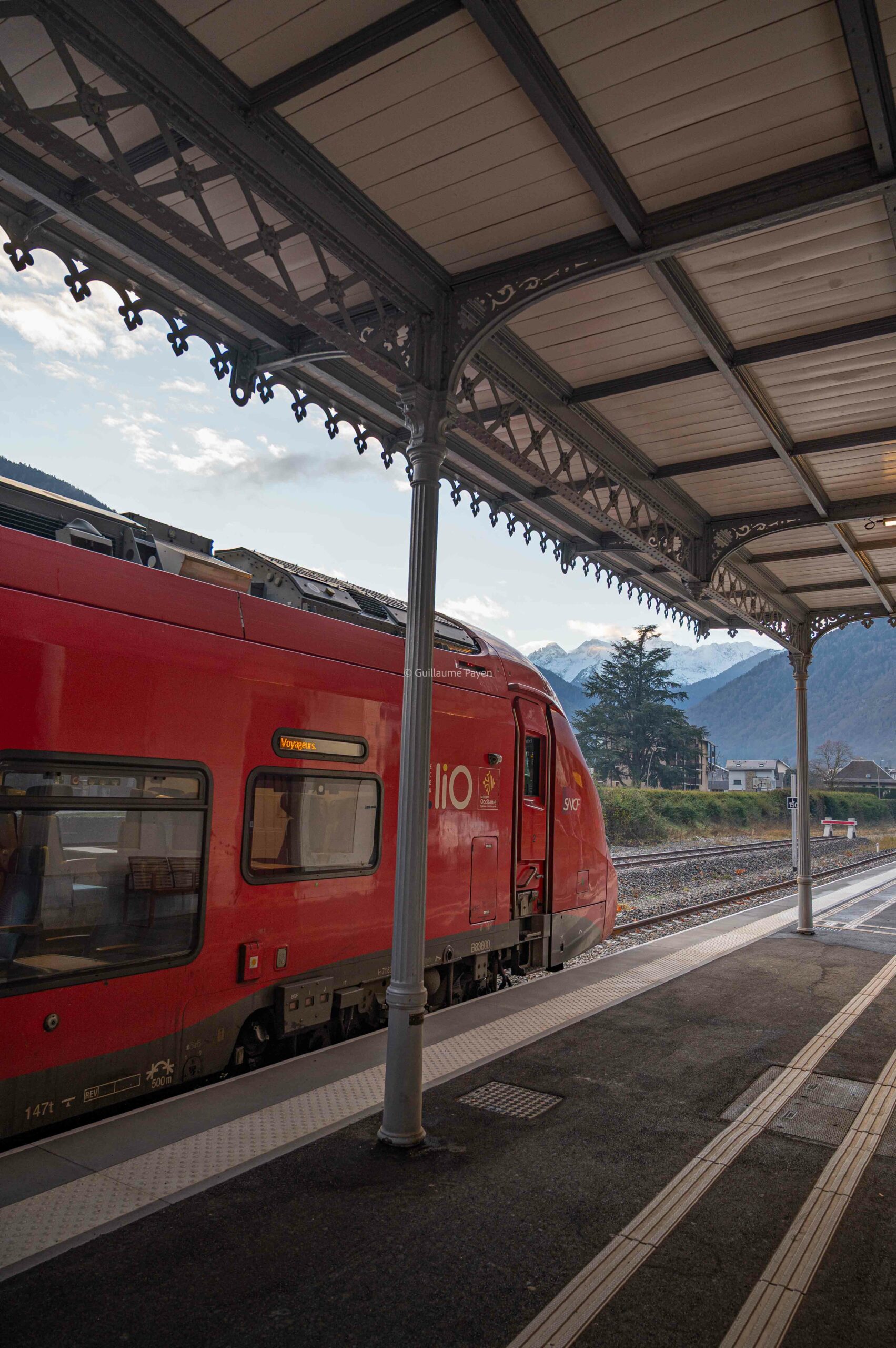 train à la gare de Luchon