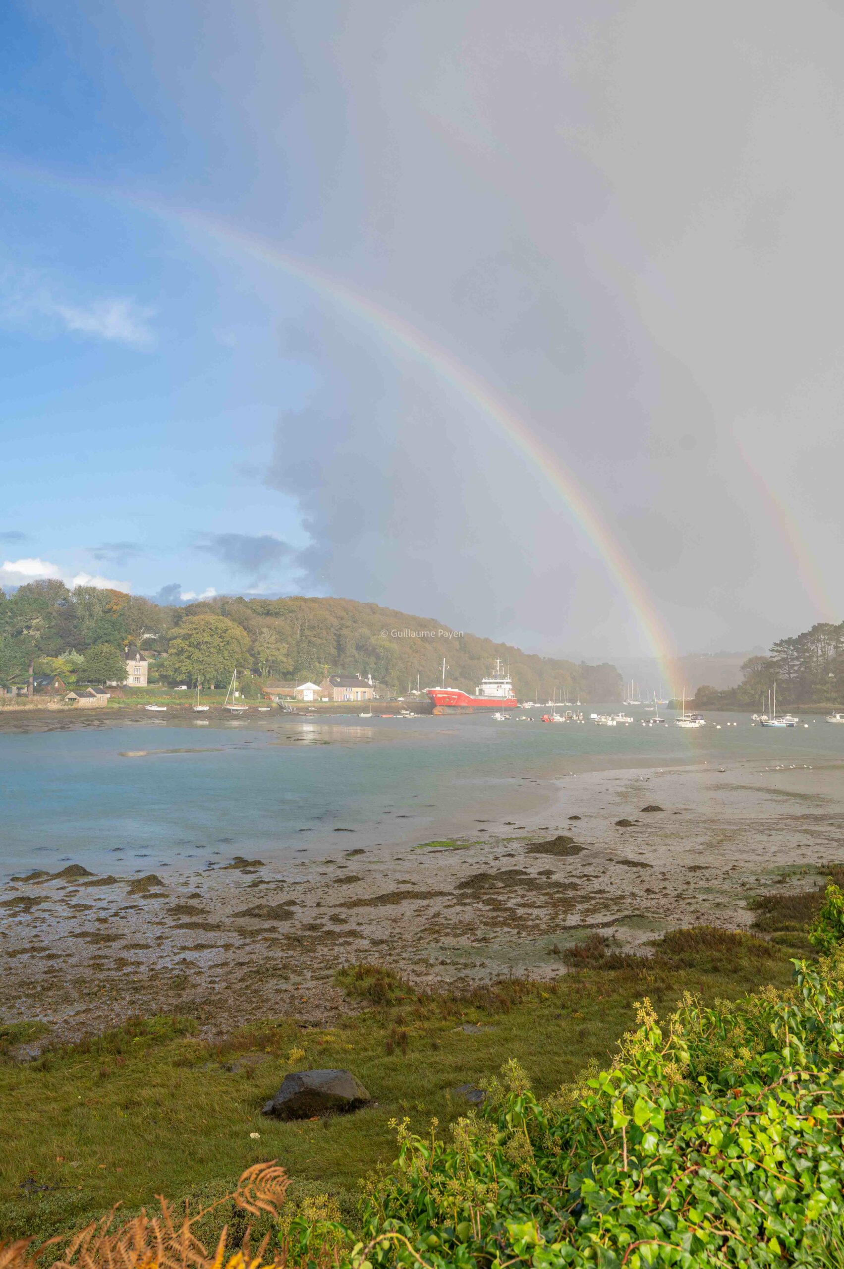 Vue sur L’Aber Wrac’h, entre Landéda et Lilia dans les Abers