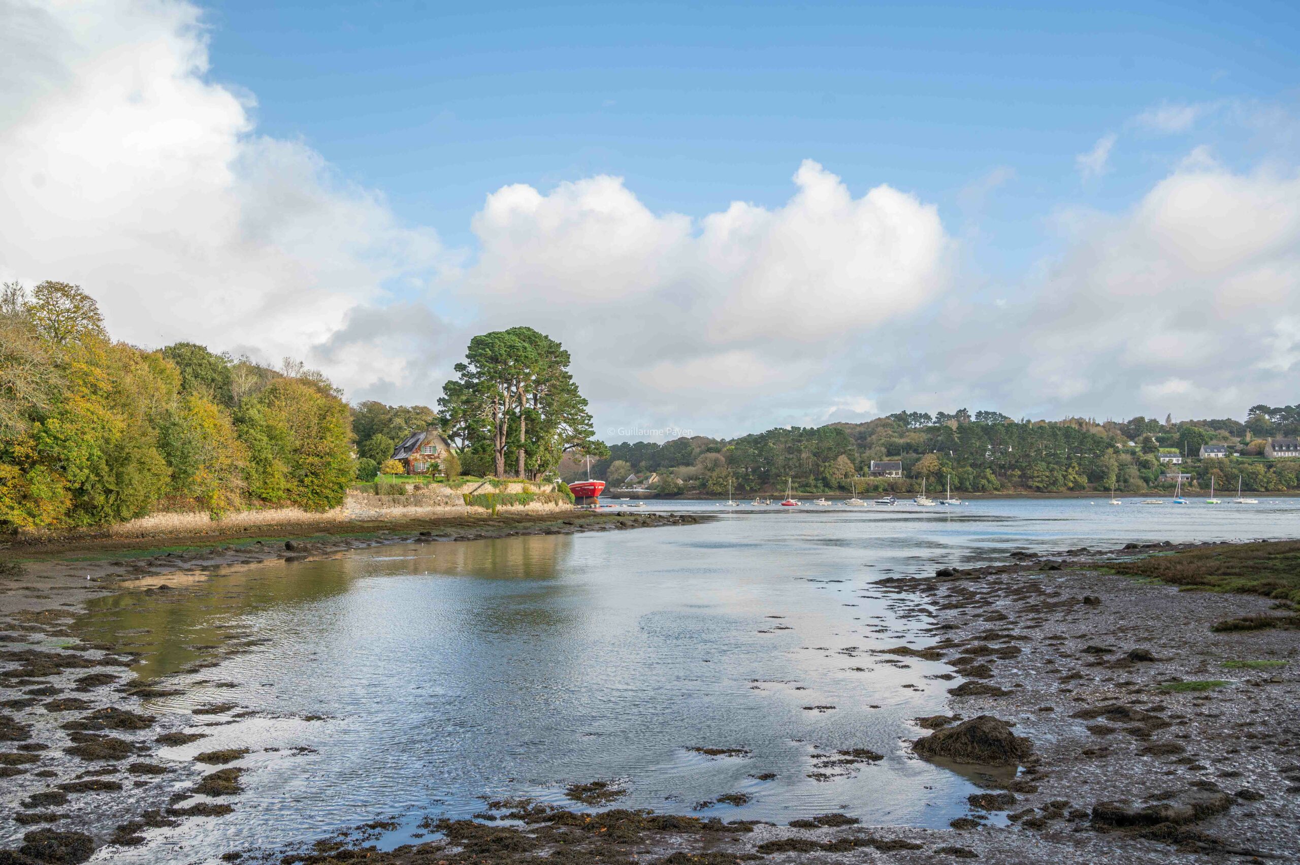 Vue sur L’Aber Wrac’h, entre Landéda et Lilia dans les Abers