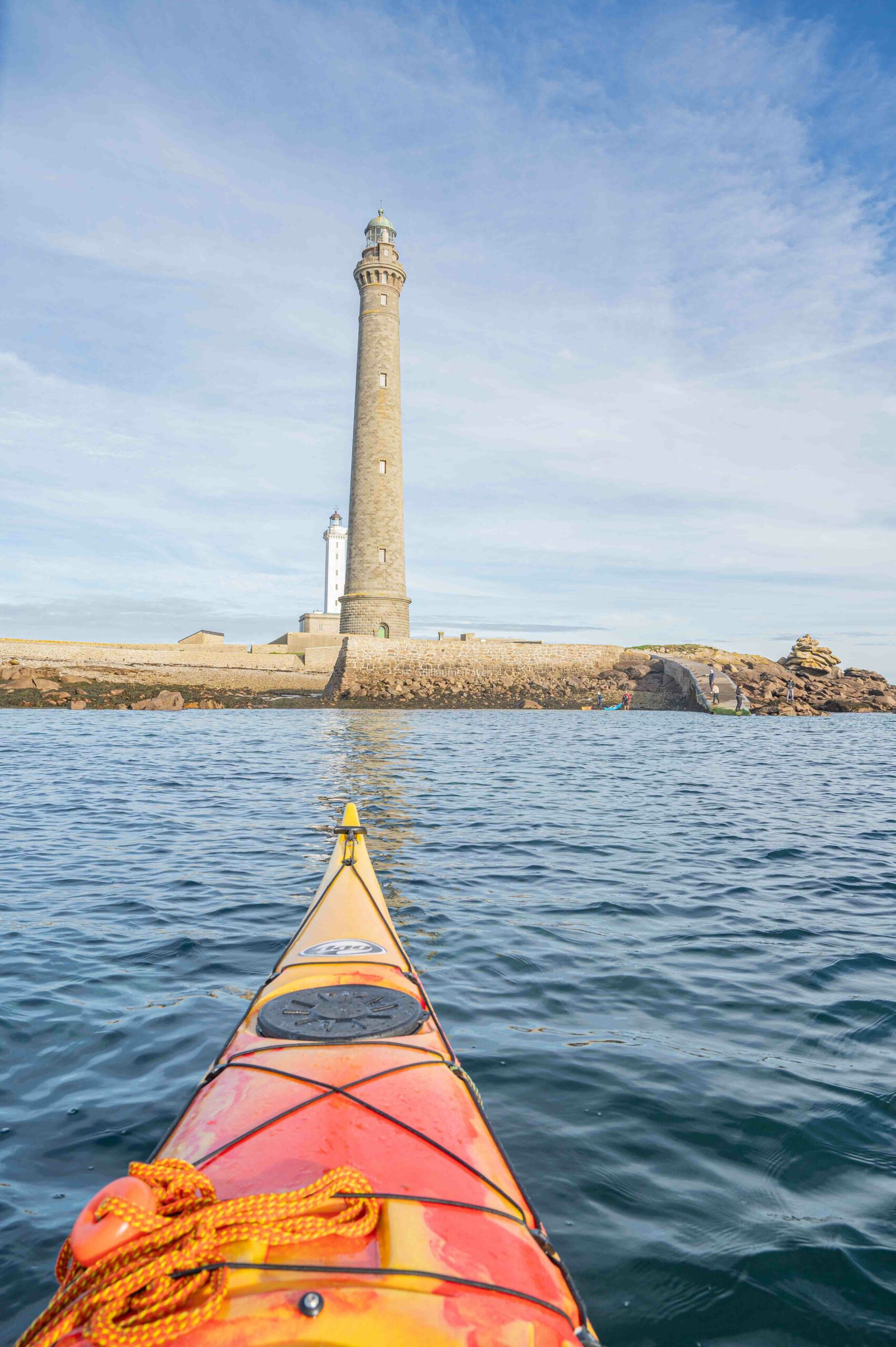 Kayak vers l'Île Vierge à Plouguerneau dans les Abers