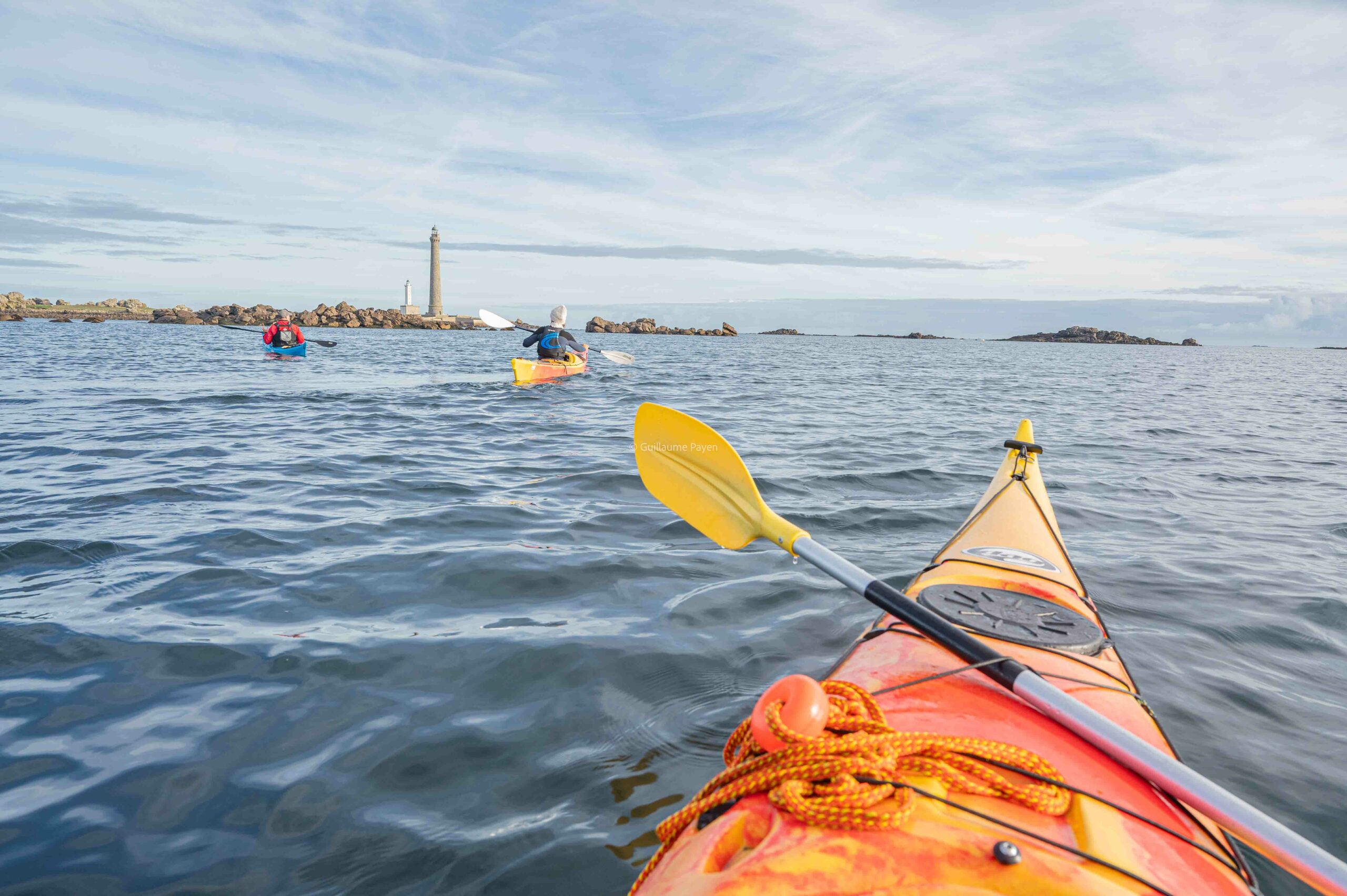 Kayak vers l'Île Vierge à Plouguerneau dans les Abers